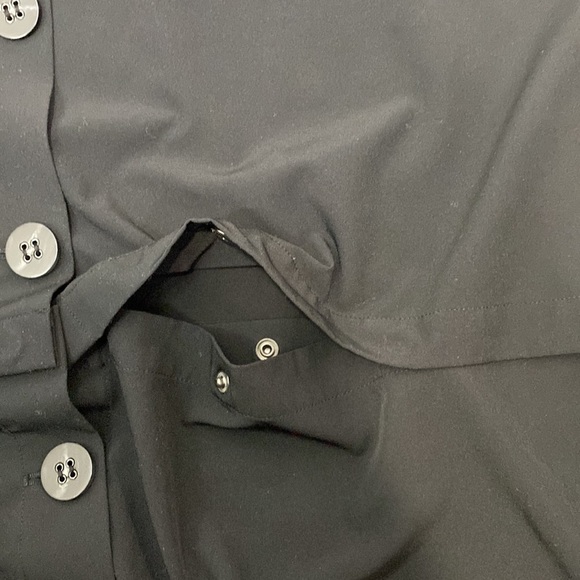 Soft Surroundings Go Lively Convertible Button Front Jacket  Black - Picture 7 of 9